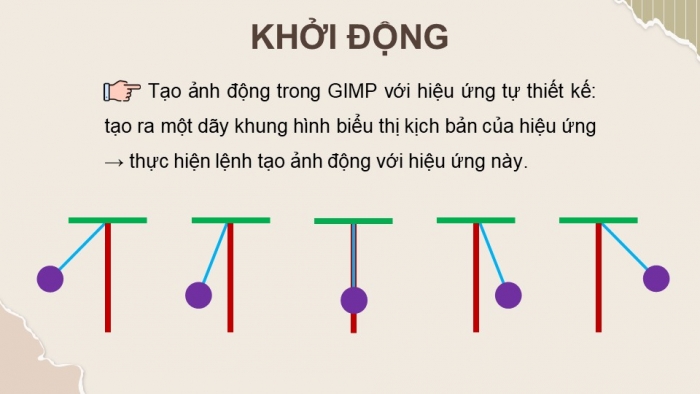 Giáo án điện tử chuyên đề Tin học ứng dụng 11 cánh diều Bài 6: Tạo ảnh động với hiệu ứng tự thiết kế