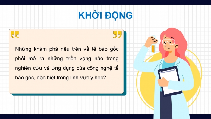 Giáo án điện tử chuyên đề Sinh học 10 cánh diều Bài 6: Công nghệ tế bào gốc và ứng dụng