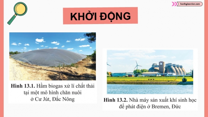 Giáo án điện tử chuyên đề Sinh học 10 cánh diều Bài 13: Công nghệ ứng dụng vi sinh vật trong thu hồi khí sinh học và xử lí chất thải rắn