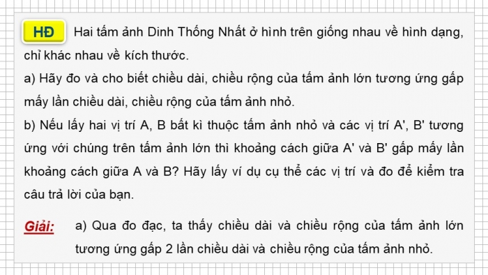 Giáo án điện tử chuyên đề Toán 11 kết nối Bài 7: Phép đồng dạng