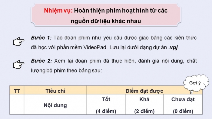 Giáo án điện tử chuyên đề Tin học ứng dụng 11 kết nối Bài 10: Ra mắt phim hoạt hình của em