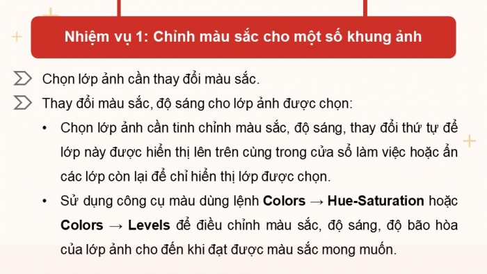 Giáo án điện tử chuyên đề Tin học ứng dụng 11 kết nối Bài 15: Thực hành biên tập ảnh động