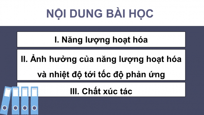 Giáo án điện tử chuyên đề Hoá học 10 chân trời Bài 3: Năng lượng hoạt hoá của phản ứng hoá học