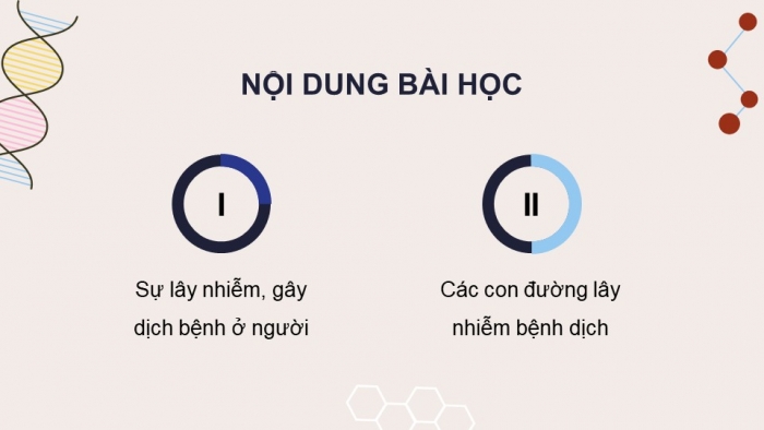 Giáo án điện tử chuyên đề Sinh học 11 chân trời Bài 7: Nguyên nhân lây nhiễm bệnh dịch ở người