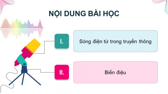 Giáo án điện tử chuyên đề Vật lí 11 cánh diều Bài 1: Biến điệu