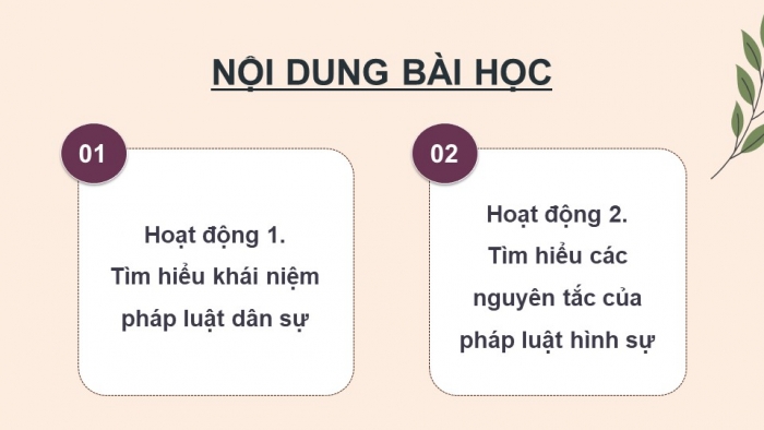 Giáo án điện tử chuyên đề Kinh tế pháp luật 11 cánh diều Bài 6: Khái niệm, các nguyên tắc của pháp luật dân sự