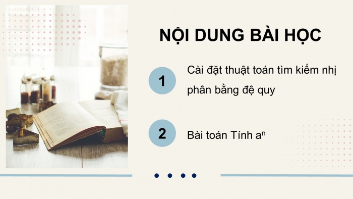 Giáo án điện tử chuyên đề Khoa học máy tính 11 cánh diều Bài 2: Kĩ thuật đệ quy trong chia để trị