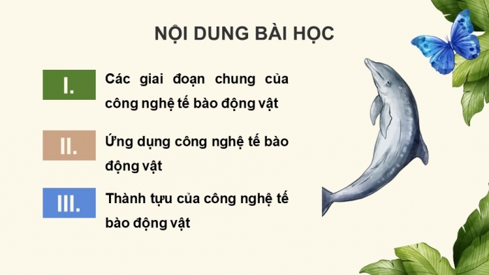 Giáo án điện tử chuyên đề Sinh học 10 chân trời Bài 3: Công nghệ tế bào động vật và thành tựu