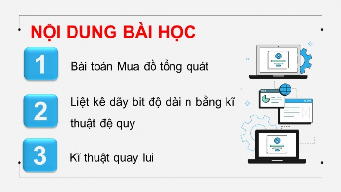 Giáo án điện tử chuyên đề Khoa học máy tính 11 cánh diều Bài 2: Kĩ thuật quay lui