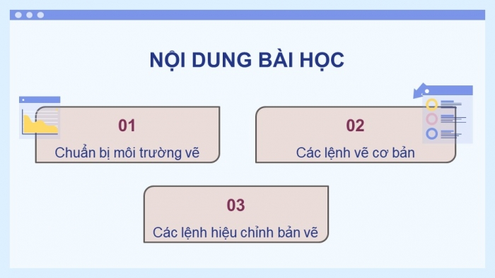 Giáo án điện tử chuyên đề Thiết kế và Công nghệ 10 cánh diều Bài 2: Các lệnh vẽ và hiệu chỉnh bản vẽ