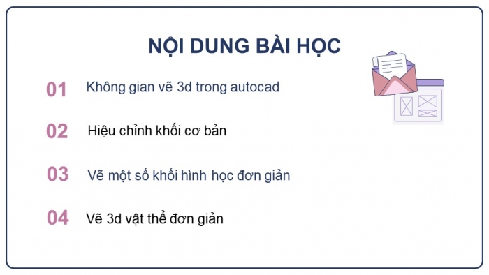 Giáo án điện tử chuyên đề Thiết kế và Công nghệ 10 cánh diều Bài 5: Lập bản vẽ kĩ thuật 3D vật thể đơn giản