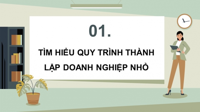 Giáo án điện tử chuyên đề Kinh tế pháp luật 10 cánh diều Bài 7: Quy trình tổ chức, hoạt động của doanh nghiệp nhỏ