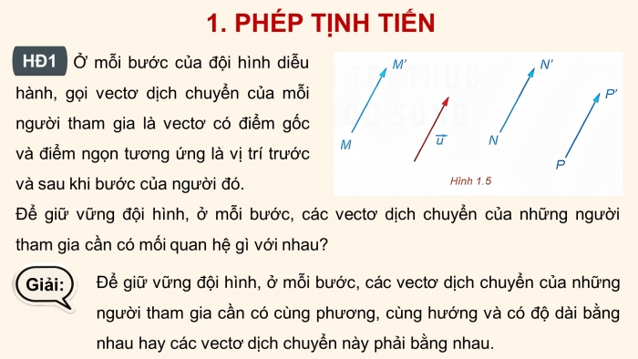 Giáo án điện tử chuyên đề Toán 11 kết nối Bài 2: Phép tịnh tiến