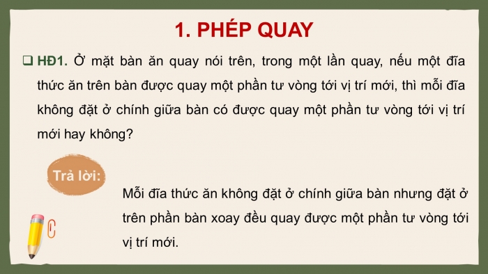 Giáo án điện tử chuyên đề Toán 11 kết nối Bài 4: Phép quay và phép đối xứng tâm