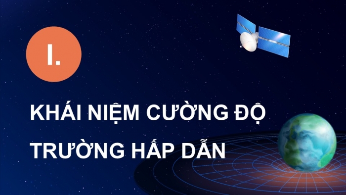 Giáo án điện tử chuyên đề Vật lí 11 kết nối Bài 2: Cường độ trường hấp dẫn