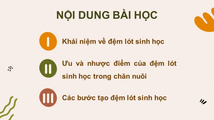 Giáo án điện tử chuyên đề Công nghệ chăn nuôi 11 kết nối Bài 5: Ứng dụng công nghệ sinh học trong sản xuất đệm lót sinh học