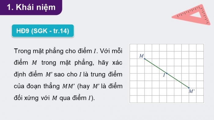 Giáo án điện tử chuyên đề Toán 11 cánh diều Bài 1: Phép dời hình (P2)