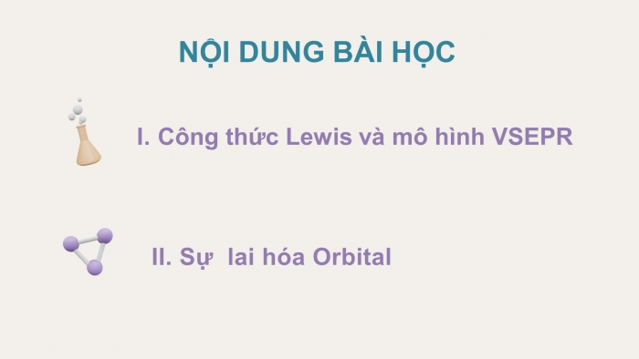 Giáo án điện tử chuyên đề Hoá học 10 cánh diều Bài 1: Liên kết hoá học và hình học phân tử