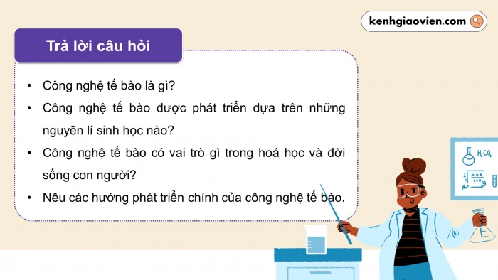 Giáo án điện tử chuyên đề Sinh học 10 cánh diều Bài 1: Thành tựu hiện đại của công nghệ tế bào