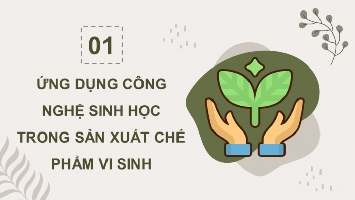 Giáo án điện tử chuyên đề Công nghệ trồng trọt 10 cánh diều Bài 4: Ứng dụng công nghệ sinh học trong sản xuất chế phẩm sinh học