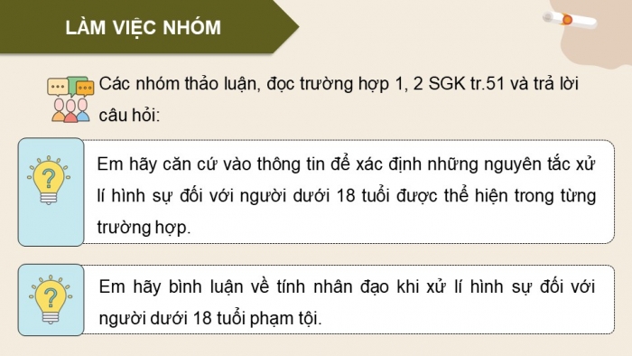 Giáo án điện tử chuyên đề Kinh tế pháp luật 10 cánh diều Bài 10: Pháp luật hình sự về người chưa thành niên