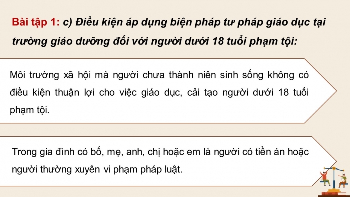 Giáo án điện tử chuyên đề Kinh tế pháp luật 10 cánh diều Bài 10: Pháp luật hình sự về người chưa thành niên (P2)