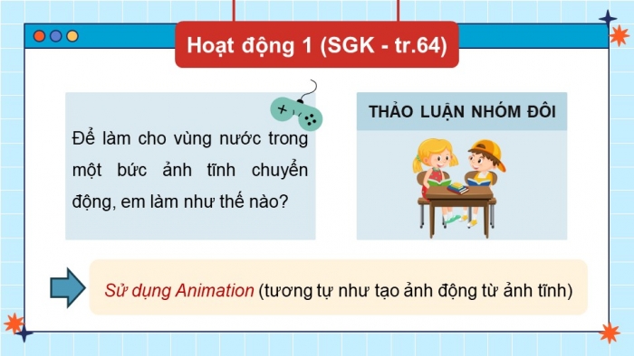 Giáo án điện tử chuyên đề Tin học ứng dụng 11 kết nối Bài 14: Tạo hiệu ứng cho ảnh động