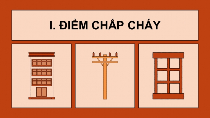 Giáo án điện tử chuyên đề Hoá học 10 chân trời Bài 6: Điểm chớp cháy, nhiệt độ tự bốc cháy và nhiệt độ cháy