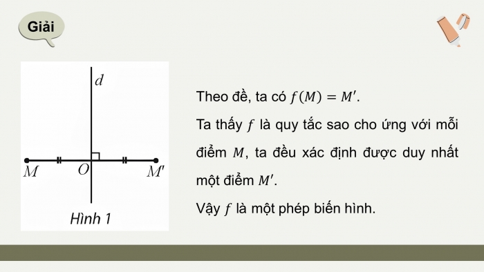 Giáo án điện tử chuyên đề Toán 11 chân trời Bài 3: Phép đối xứng trục