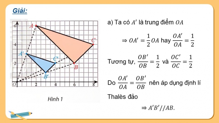 Giáo án điện tử chuyên đề Toán 11 chân trời Bài 6: Phép vị tự