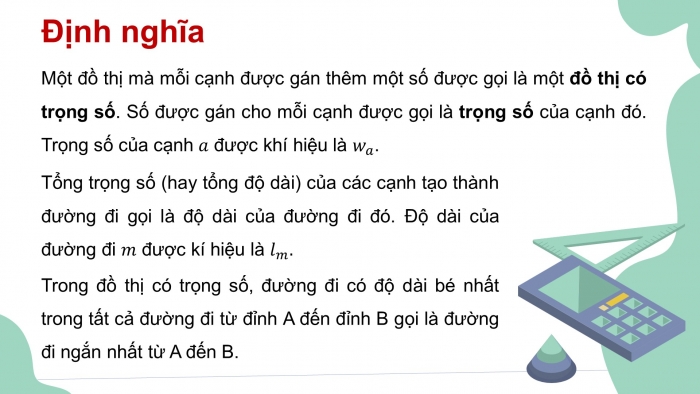 Giáo án điện tử chuyên đề Toán 11 chân trời Bài 3: Bài toán tìm đường đi ngắn nhất