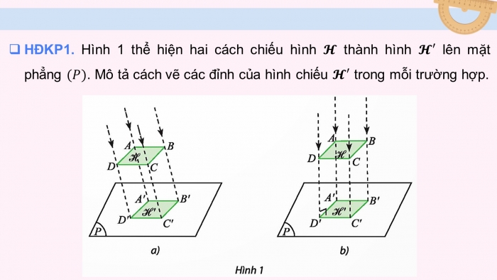 Giáo án điện tử chuyên đề Toán 11 chân trời Bài 1: Hình biểu diễn của một hình, khối