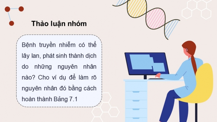 Giáo án điện tử chuyên đề Sinh học 11 chân trời Bài 7: Nguyên nhân lây nhiễm bệnh dịch ở người