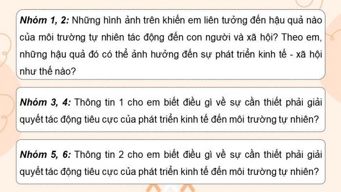 Giáo án điện tử chuyên đề Kinh tế pháp luật 11 cánh diều Bài 1: Những tác động tiêu cực của phát triển kinh tế đến môi trường tự nhiên (P2)