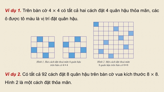 Giáo án điện tử chuyên đề Khoa học máy tính 11 cánh diều Bài 5: Thực hành kĩ thuật quay lui giải bài toán xếp hậu