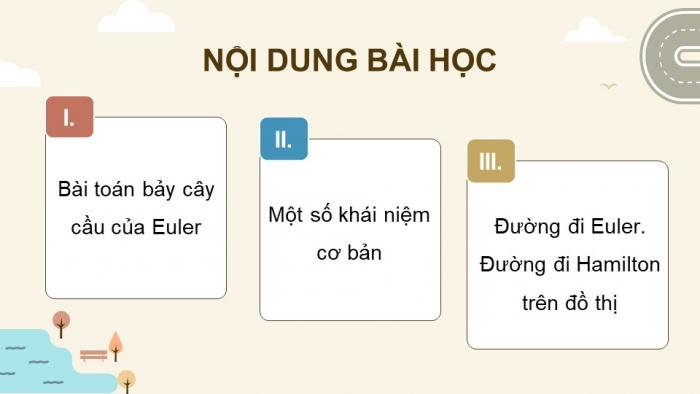 Giáo án điện tử chuyên đề Toán 11 cánh diều Bài 1: Một vài yếu tố của Lí thuyết đồ thị. Đường đi Euler và đường đi Hamilton