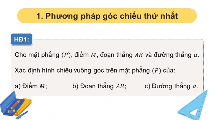 Giáo án điện tử chuyên đề Toán 11 cánh diều Bài 1: Một số nội dung cơ bản về vẽ kĩ thuật