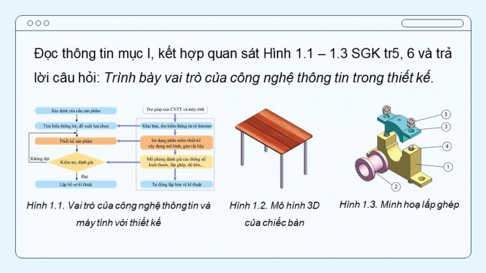 Giáo án điện tử chuyên đề Thiết kế và Công nghệ 10 cánh diều Bài 1: Công nghệ thông tin và máy tính trong thiết kế kĩ thuật