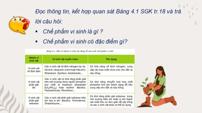 Giáo án điện tử chuyên đề Công nghệ trồng trọt 10 cánh diều Bài 4: Ứng dụng công nghệ sinh học trong sản xuất chế phẩm sinh học