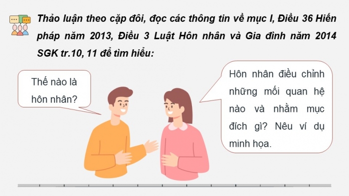 Giáo án điện tử chuyên đề Kinh tế pháp luật 10 cánh diều Bài 2: Hôn nhân