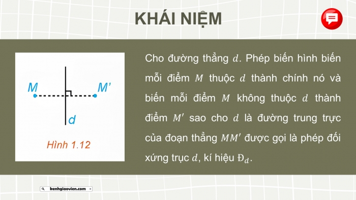 Giáo án điện tử chuyên đề Toán 11 kết nối Bài 3: Phép đối xứng trục