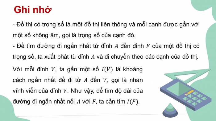 Giáo án điện tử chuyên đề Toán 11 kết nối Bài 10: Bài toán tìm đường đi tối ưu trong một vài trường hợp đơn giản