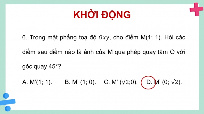 Giáo án điện tử chuyên đề Toán 11 chân trời Bài tập cuối CĐ 1