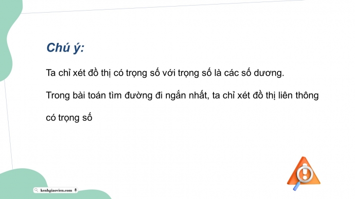 Giáo án điện tử chuyên đề Toán 11 chân trời Bài 3: Bài toán tìm đường đi ngắn nhất