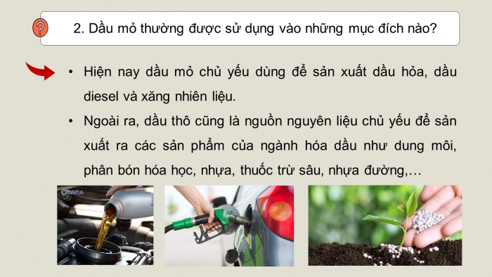 Giáo án điện tử chuyên đề Hoá học 11 cánh diều Bài 9: Sản xuất dầu mỏ và nhiên liệu thay thế dầu mỏ