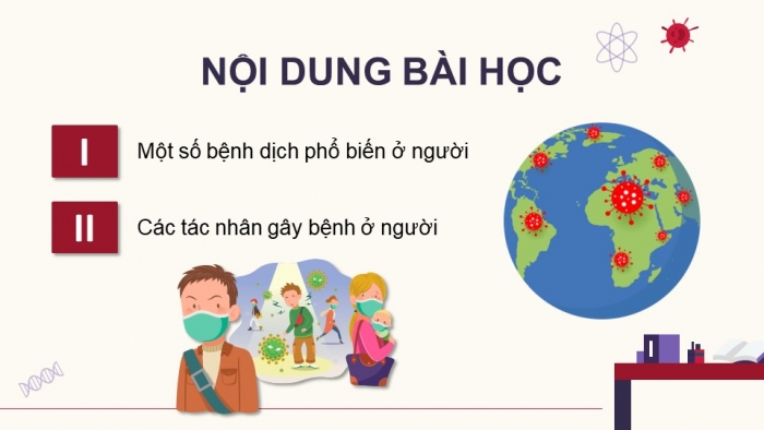 Giáo án điện tử chuyên đề Sinh học 11 cánh diều Bài 4: Bệnh dịch và tác nhân gây bệnh ở người