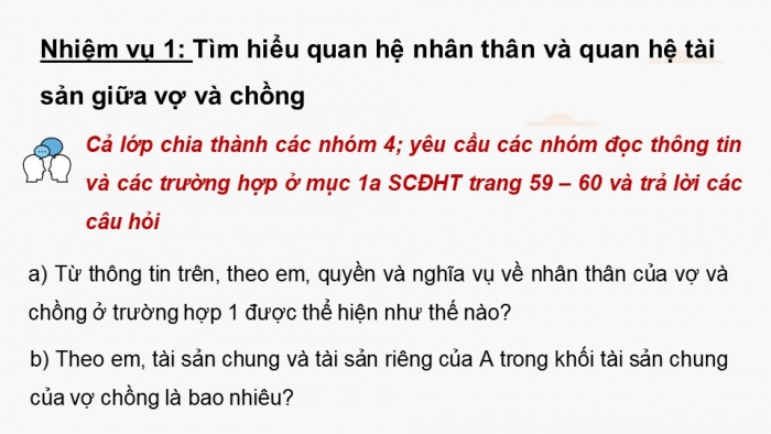 Giáo án điện tử chuyên đề Kinh tế pháp luật 11 cánh diều Bài 8: Một số quy định của pháp luật dân sự về hôn nhân và gia đình, thừa kế di sản