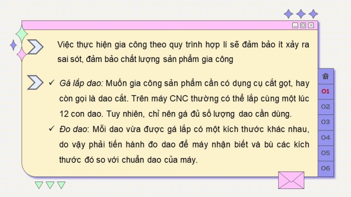 Giáo án điện tử chuyên đề Công nghệ cơ khí 11 cánh diều Bài 8: Quy trình gia công trên máy CNC