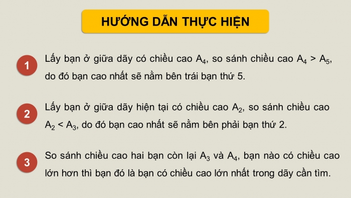 Giáo án điện tử chuyên đề Khoa học máy tính 11 cánh diều Bài 3: Thực hành ứng dụng thuật toán tìm kiếm nhị phân bằng đệ quy