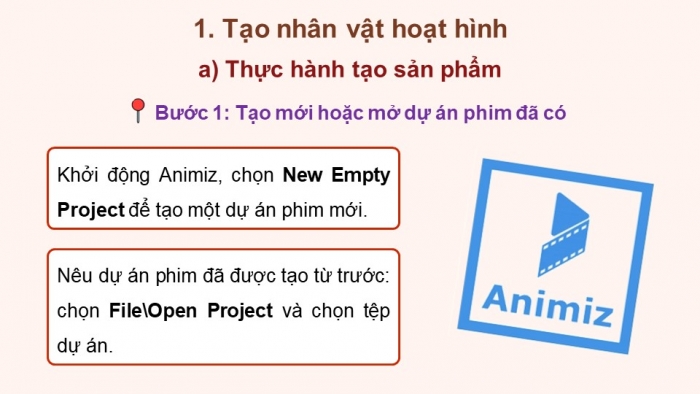 Giáo án điện tử chuyên đề Tin học ứng dụng 11 cánh diều Bài 2: Tạo đoạn phim hoạt hình